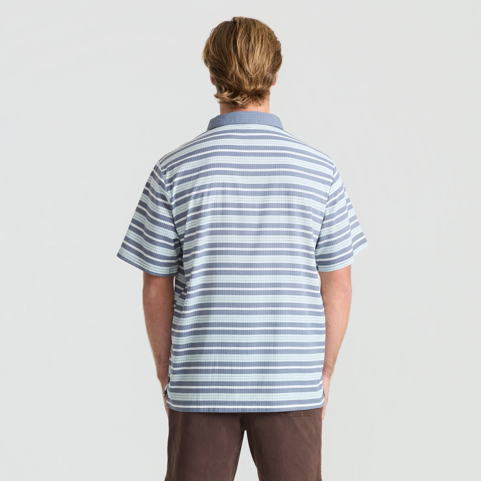 Bless Up Breathable Stretch Polo Shirt - Neptune - Image 4