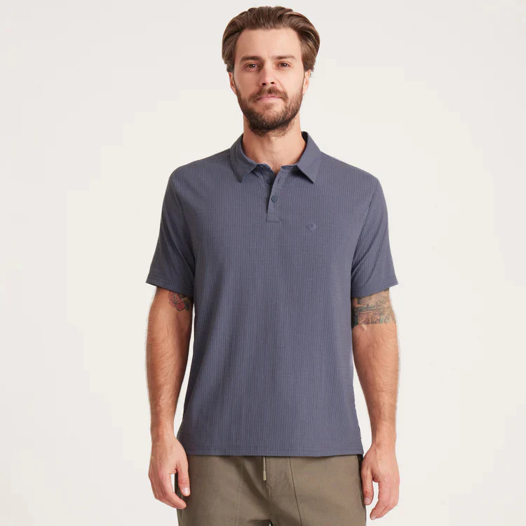 Bless Up Breathable Stretch Polo Shirt - Slate - Image 5