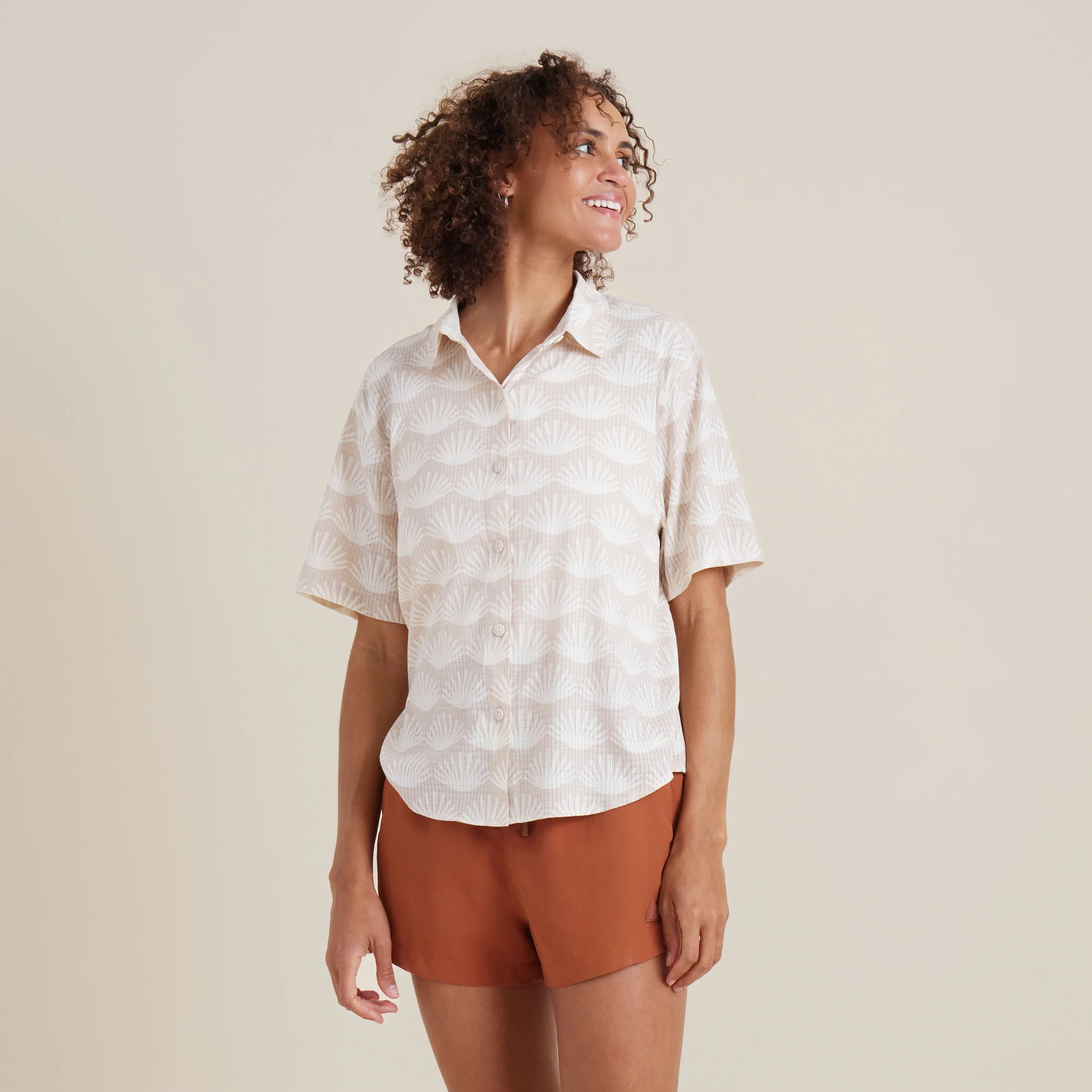 Bless Up Breathable Stretch Shirt - Eggshell - Image 3
