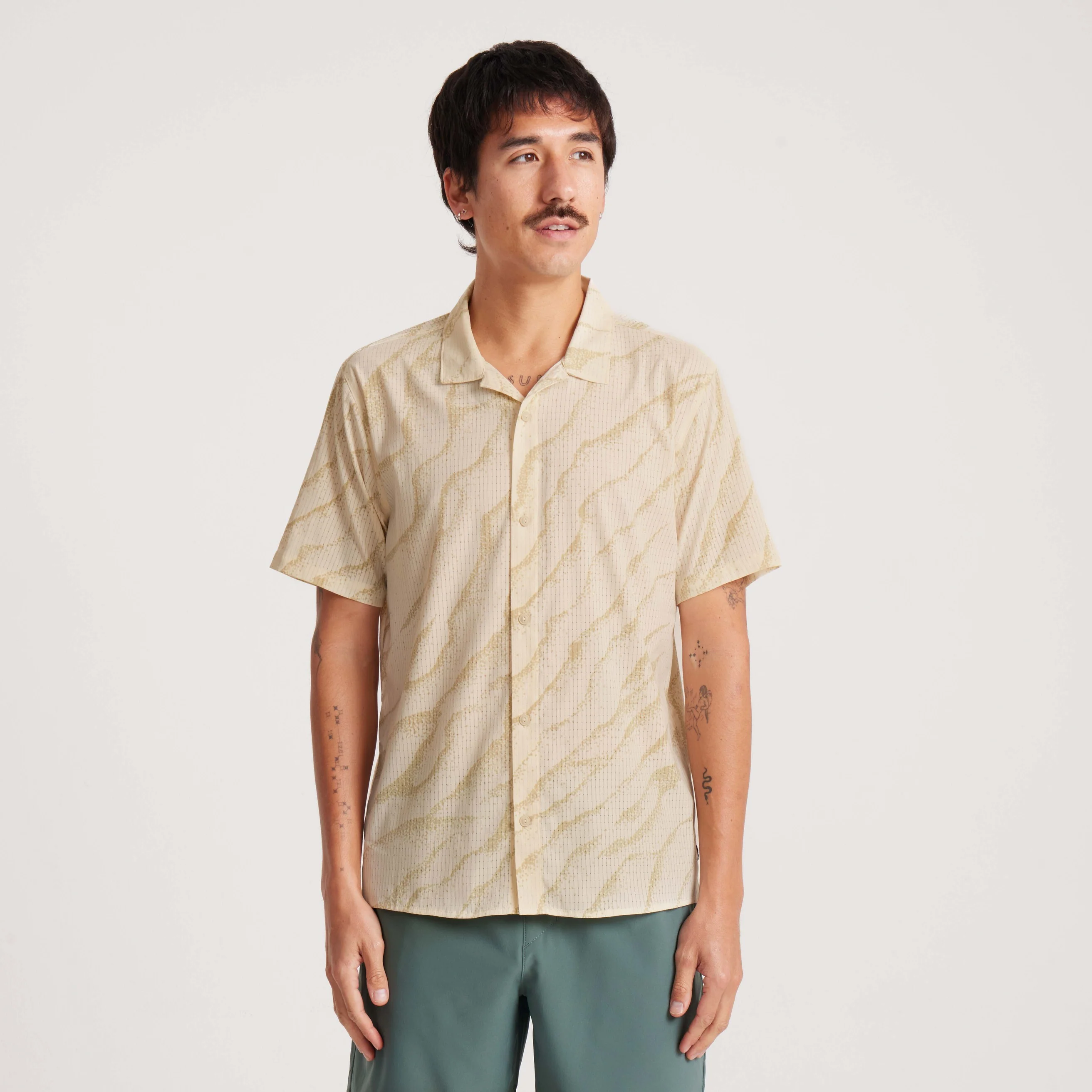 Bless Up Trail Button Up Shirt - Ivory - Image 3