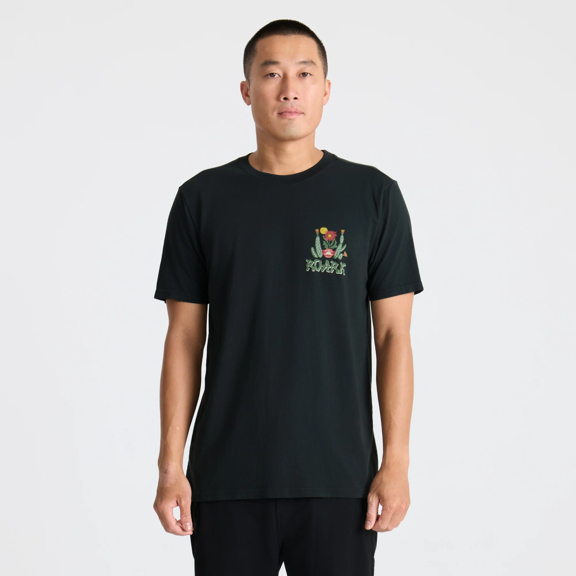 Cactus Garden Premium Tee - Black - Image 3