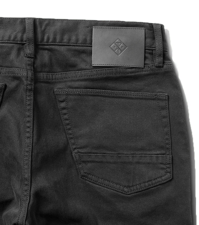HWY 128 Straight Fit Broken Twill Jeans - Black - Image 3