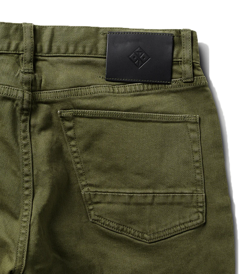 HWY 128 Straight Fit Broken Twill Jeans - Military - Image 7
