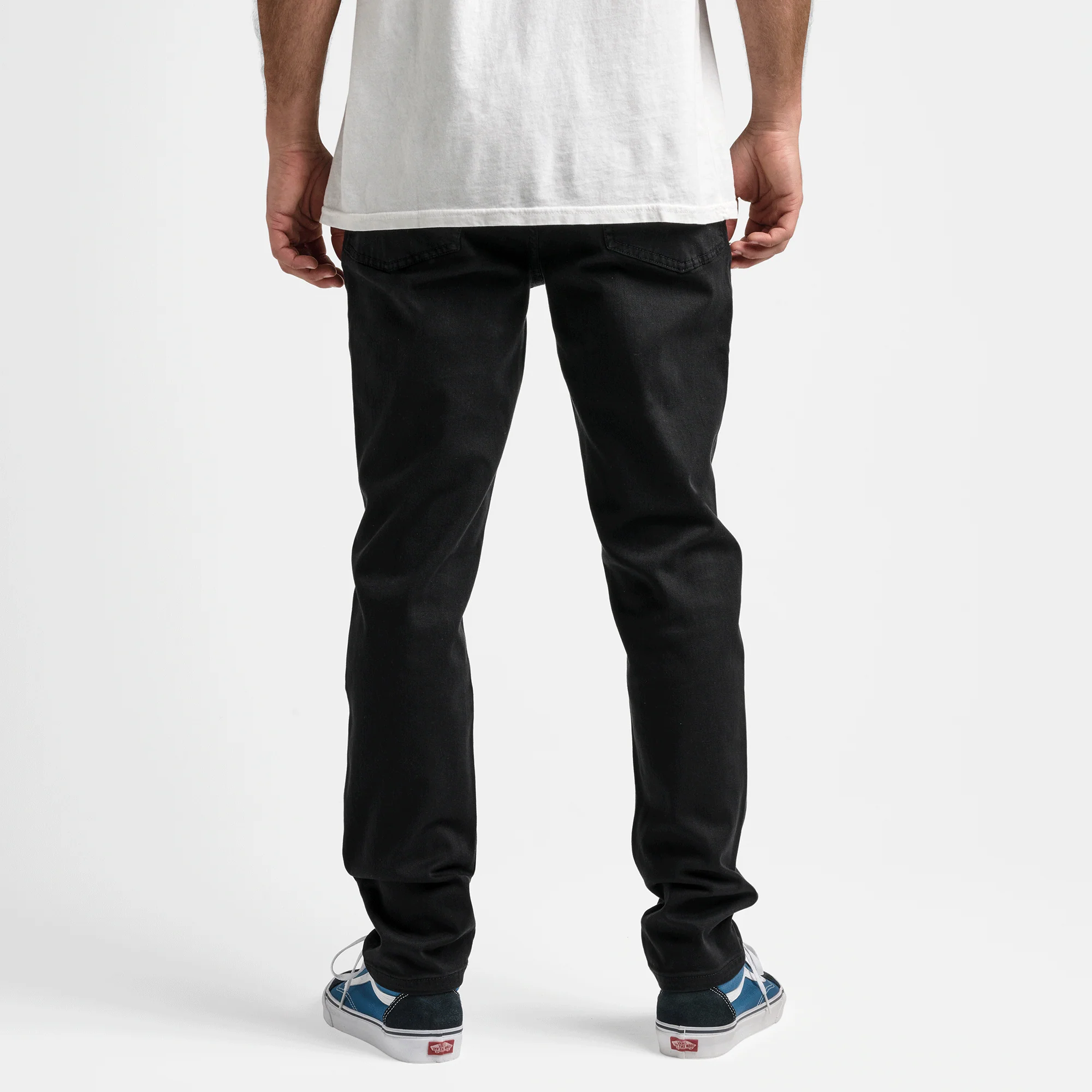 HWY 133 Slim Straight Broken Twill Jeans - Black - Image 3