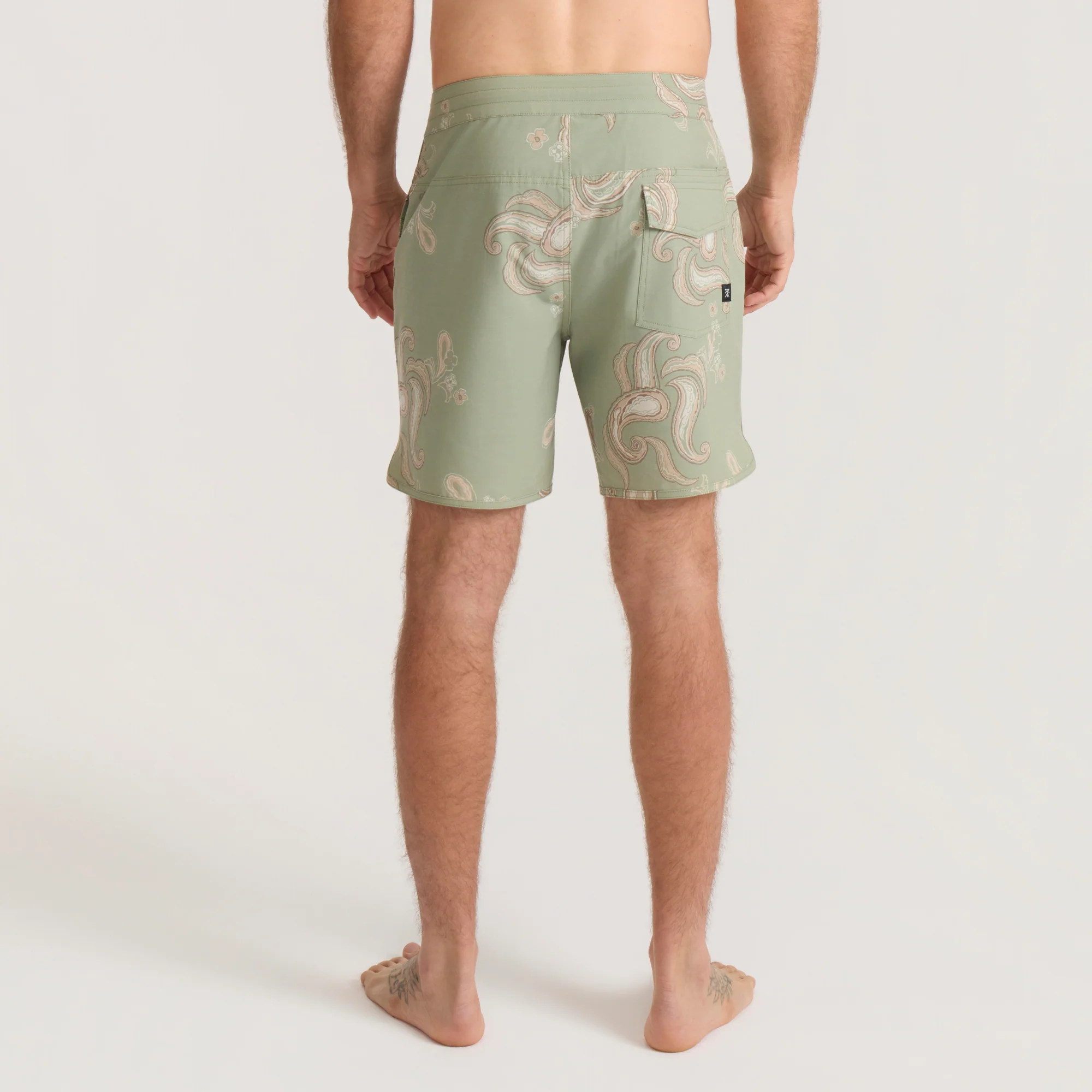 Chiller Scallop 17" Boardshorts - Dusty Sage - Image 4