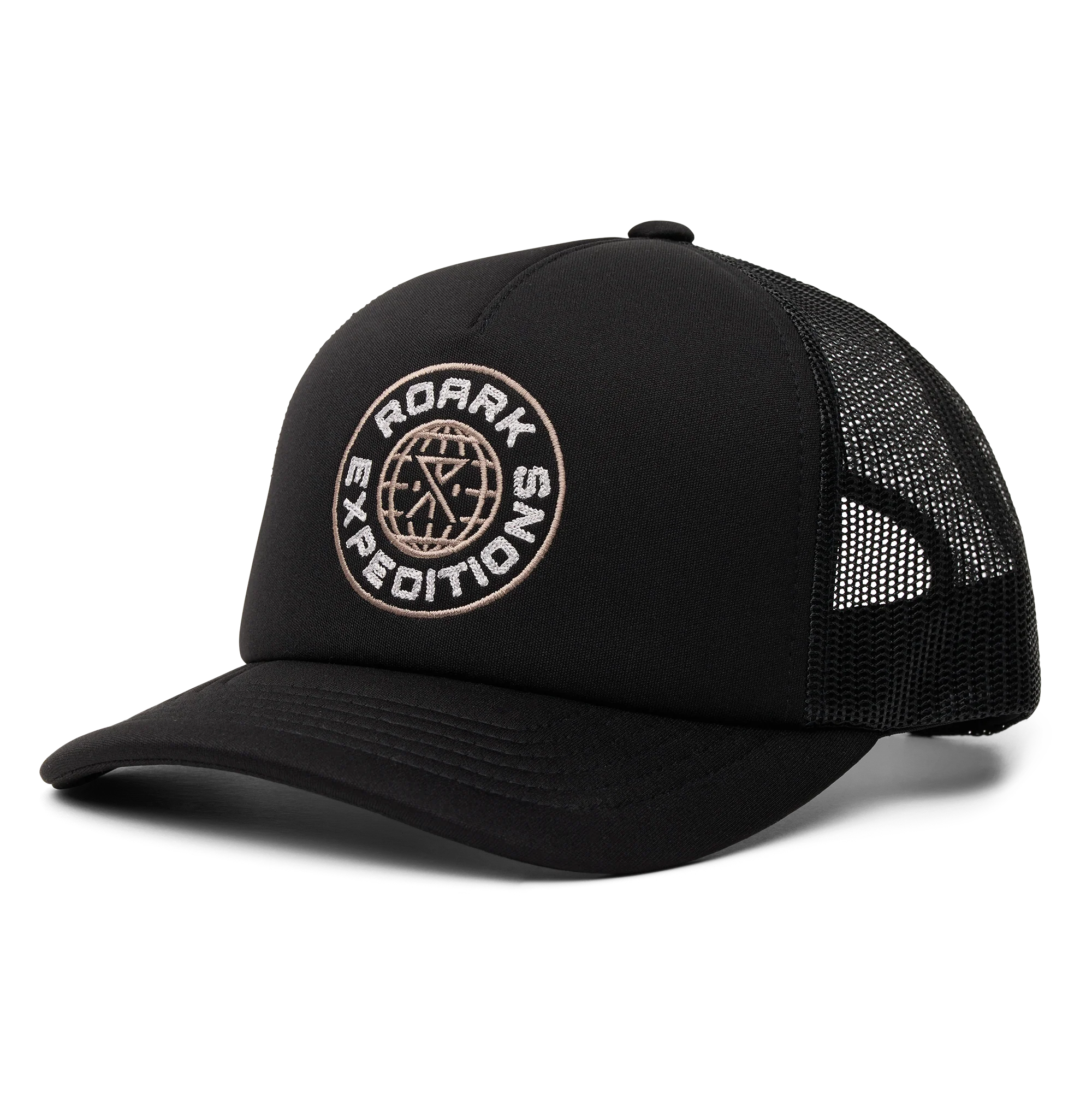 Foam Trucker Global Snapback Hat - Black - Image 4