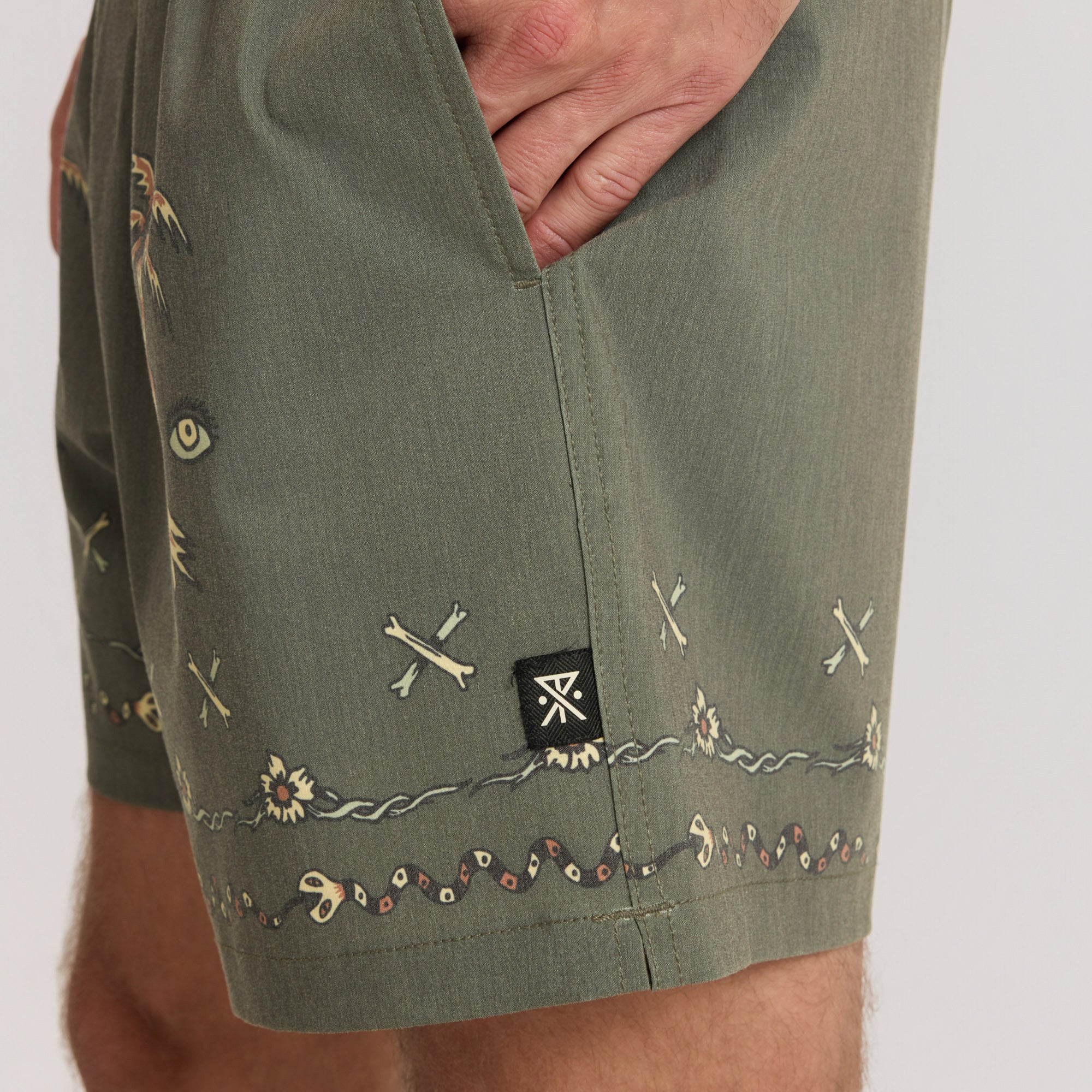 Shorey 16" Trunks - Military - Image 4