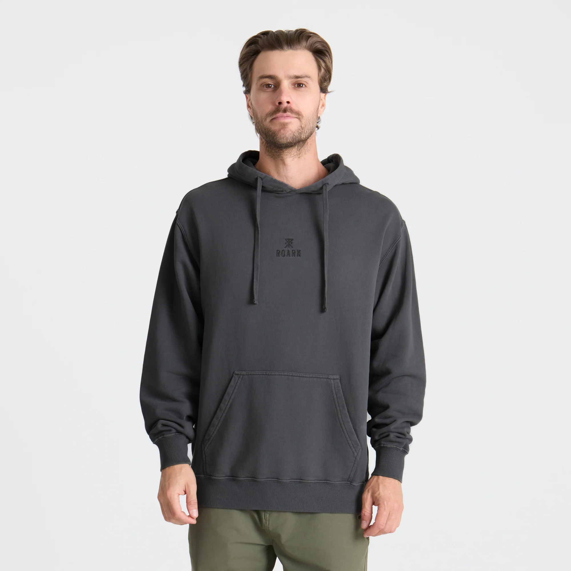 Safe Camp Embroidery Fleece - Charcoal - Image 2