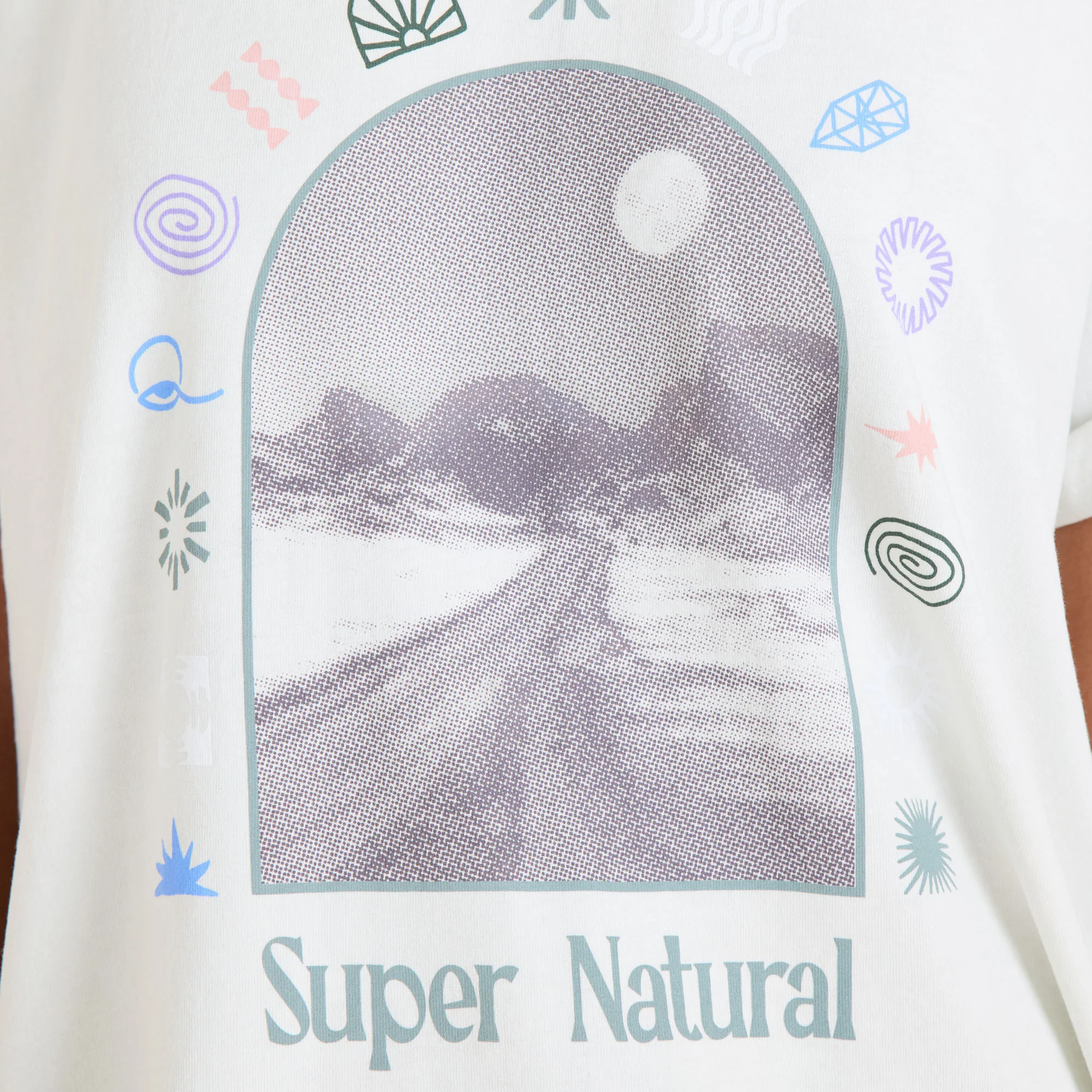 Super Natural Oversized Premium Tee - Mist - Image 4