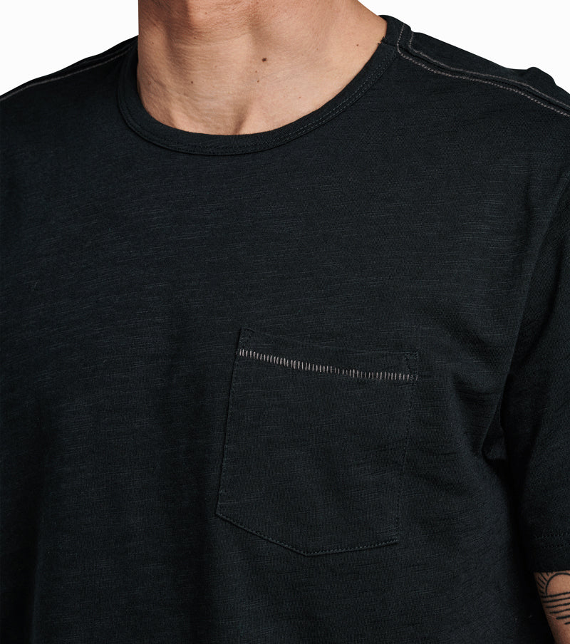 Well Worn Midweight Organic Short Sleeve Tee - Black - Image 4