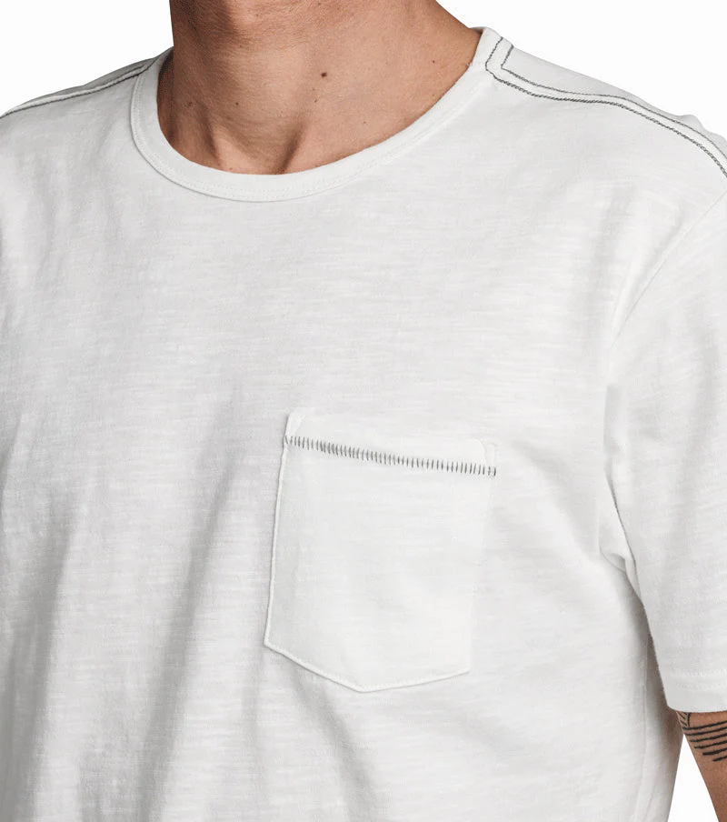 Well Worn Midweight Organic Short Sleeve Tee - Off White - Image 5