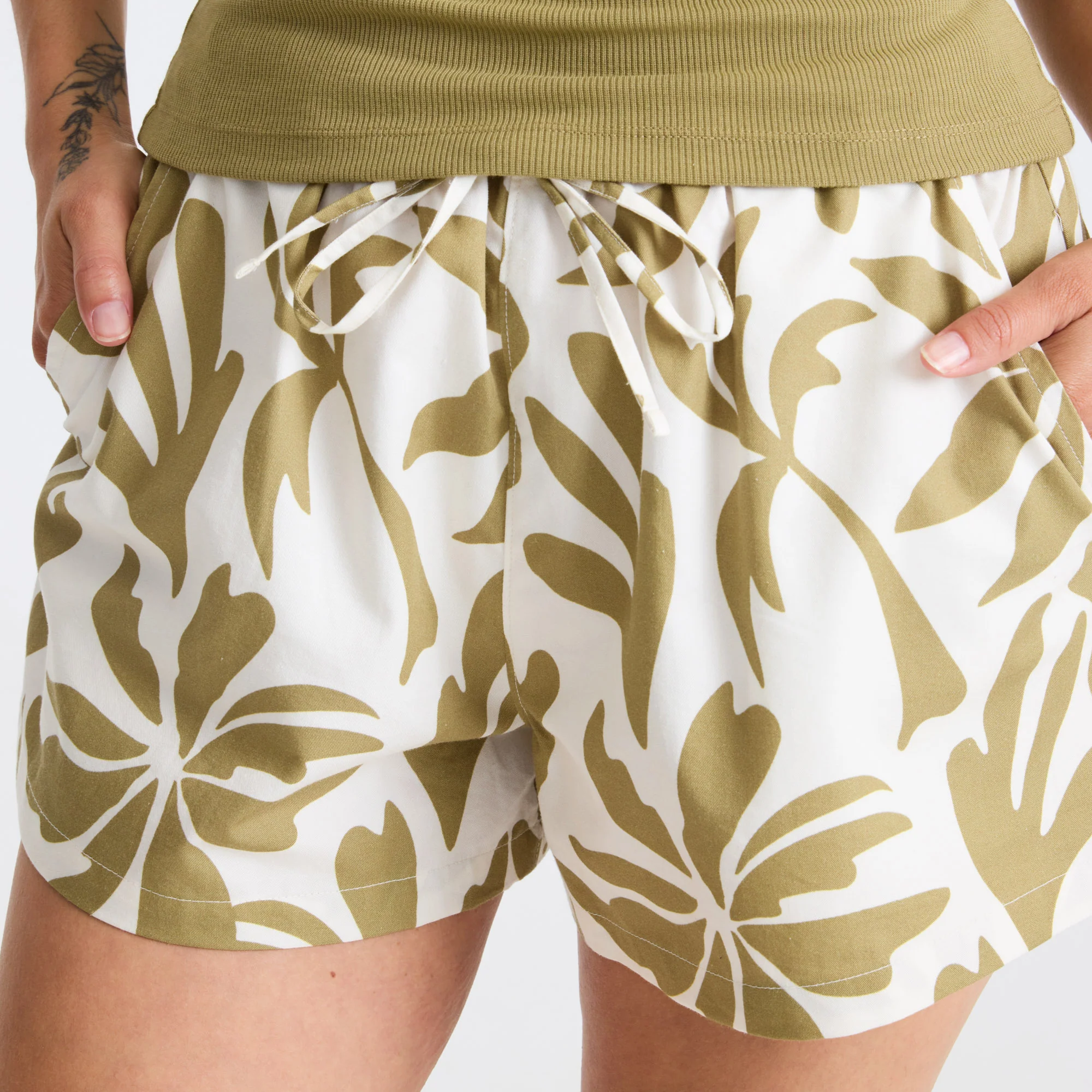 Costa Shorts - Dusty Olive - Image 4